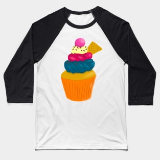 princess party cupcakes on blush pink | repeat pattern Baseball T-Shirt